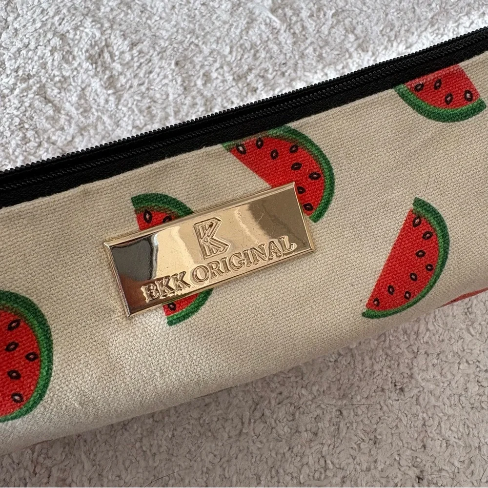 Watermelon Print Cream Clutch Zip Pouch - Picture 13 of 13